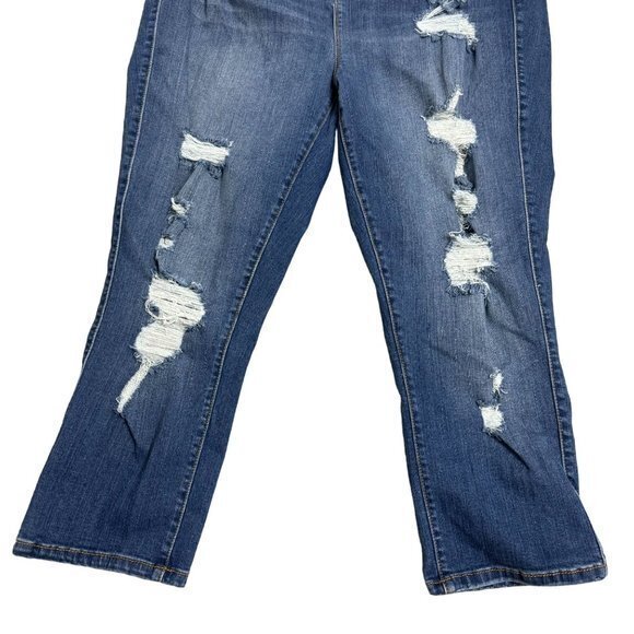 Torrid Womens Plus Size 18‎ Premium Stretch Distressed Bombshell Skinny Jeans - Picture 5 of 7
